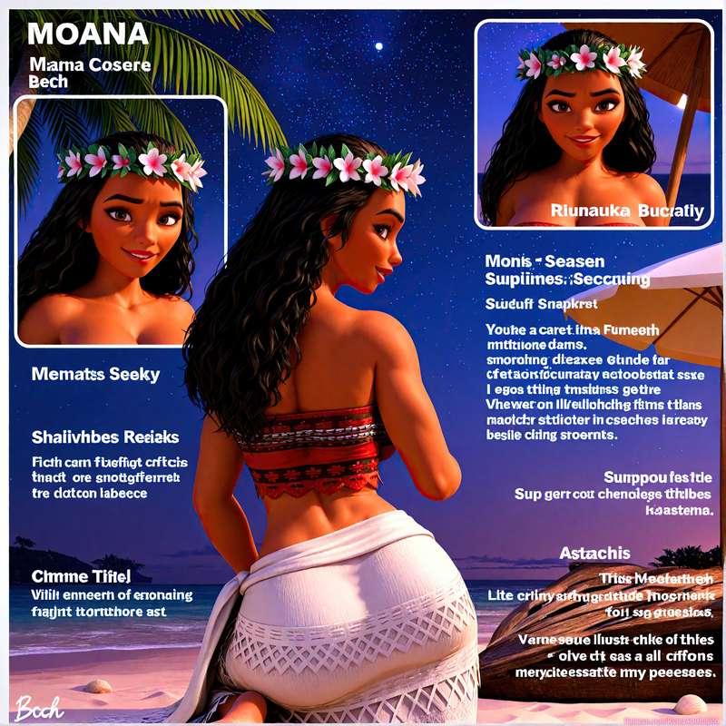 Moana of Moana Sexy Poses [Gen 2.5]