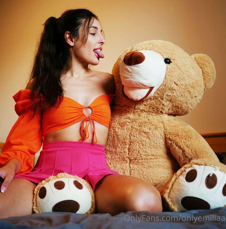 I sleep with him every night..he is so naughty🙈