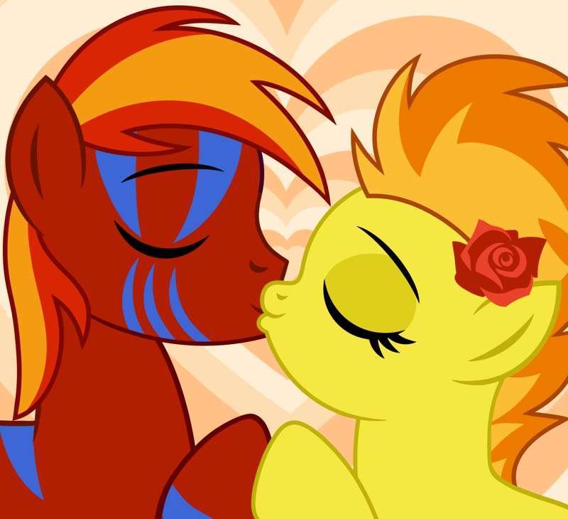 Light Fire and Spitfire Valentine kiss YCH