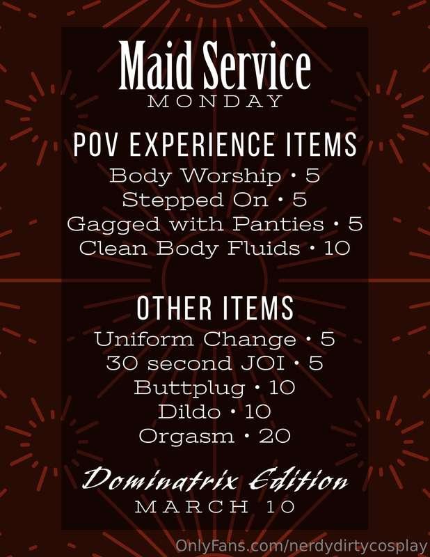 The maid is here for your monthly cleaning, but something se..