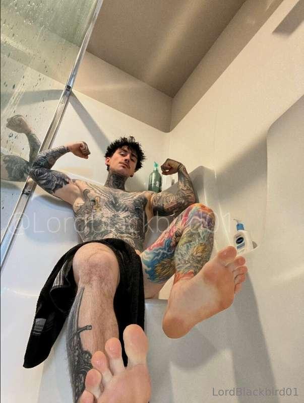 I need some help cleaning my feet, care to help me get them ..