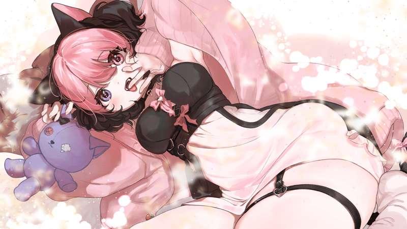 HD dreamy strawb art ♡ [multiple versions] [wallpaper sized]