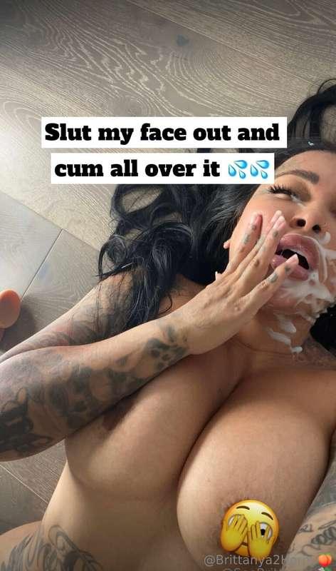 Open ONLY if you’d cum a FAT LOAD on my face like this ! 💦💦💦..