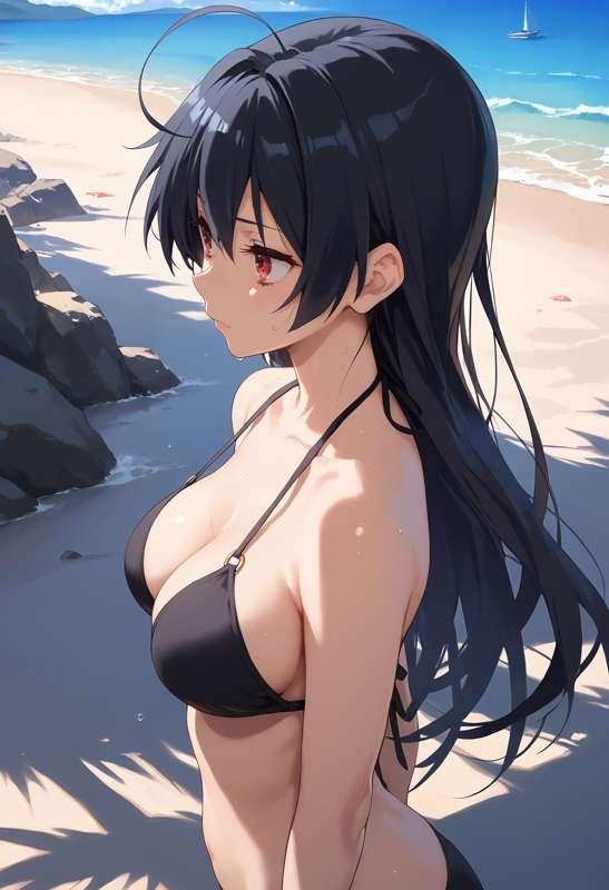 【上位プラン】中二病でも海でナンパされて妊娠したい小鳥遊十花　143枚(zip, pdf有り)