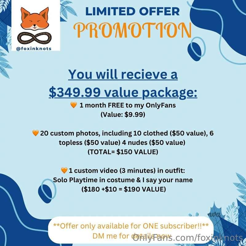 Interested in a $349.99 package of custom content?? 😱 DM me ..