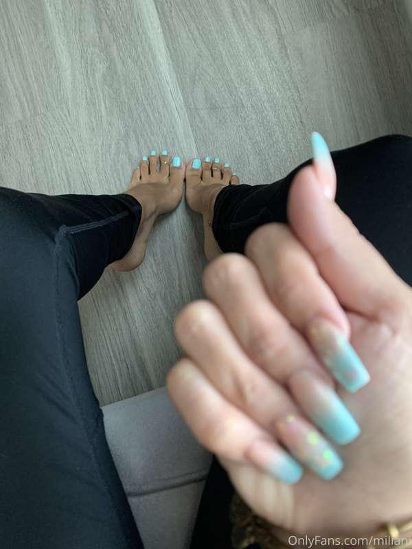 perfect blue pedi 💦