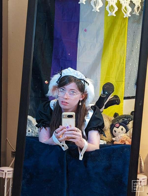 it's my break time :3 being a puppy maid is hard work, I nee..