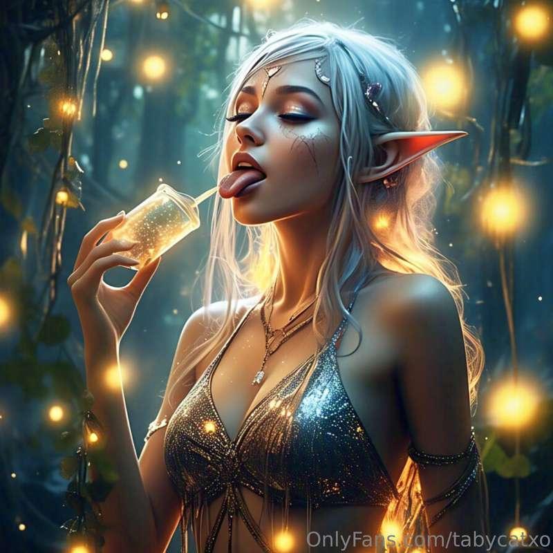 It's an Elf-tongue story, baby just say YES 🔓 