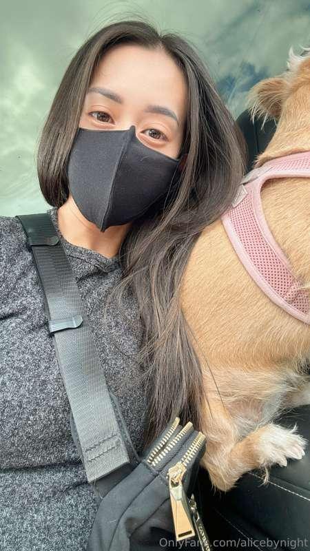 Spent the entire day hiking through the woods with my furry ..