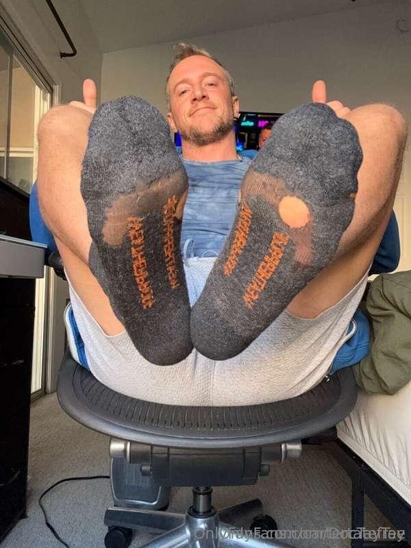 Sweaty feet! 