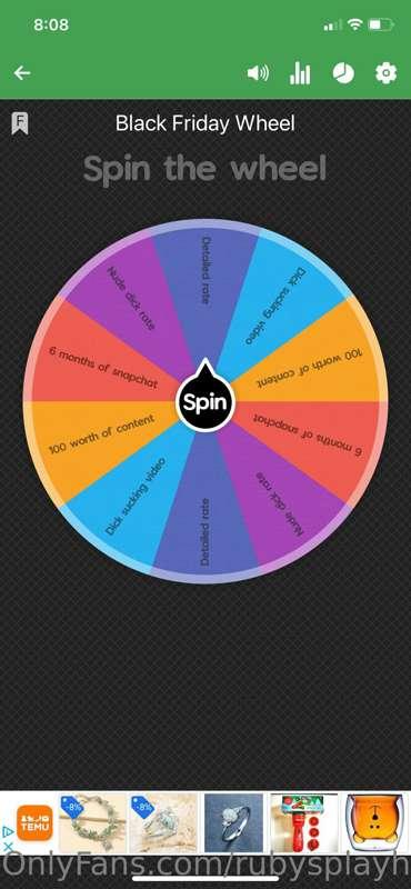 Every spin is a win!! Come win some hot prizes!!

Here is ho..