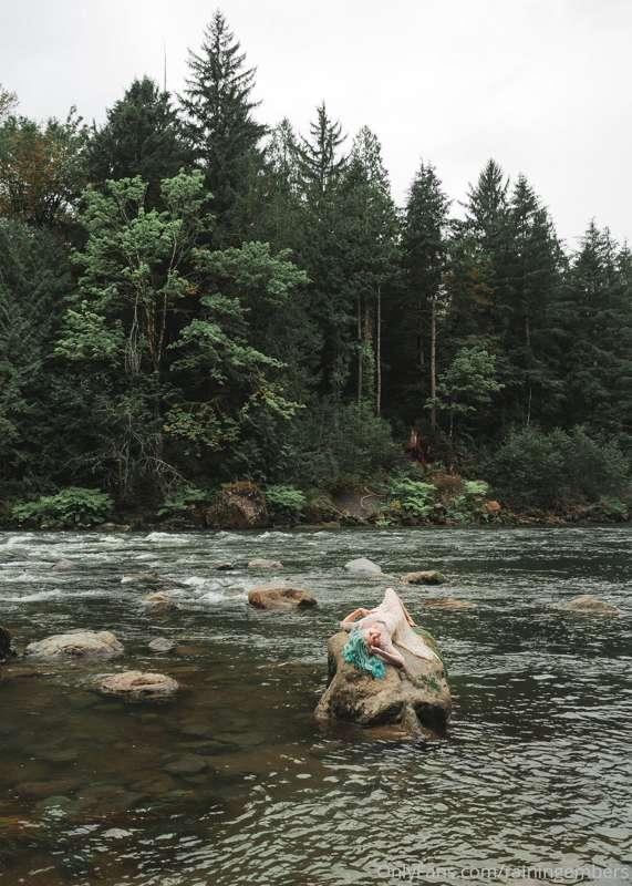Lace dress river shoot (nearly nudes)