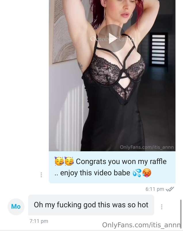 Thank you everyone who entered, the reaction I wanted 😅👀💦 St..