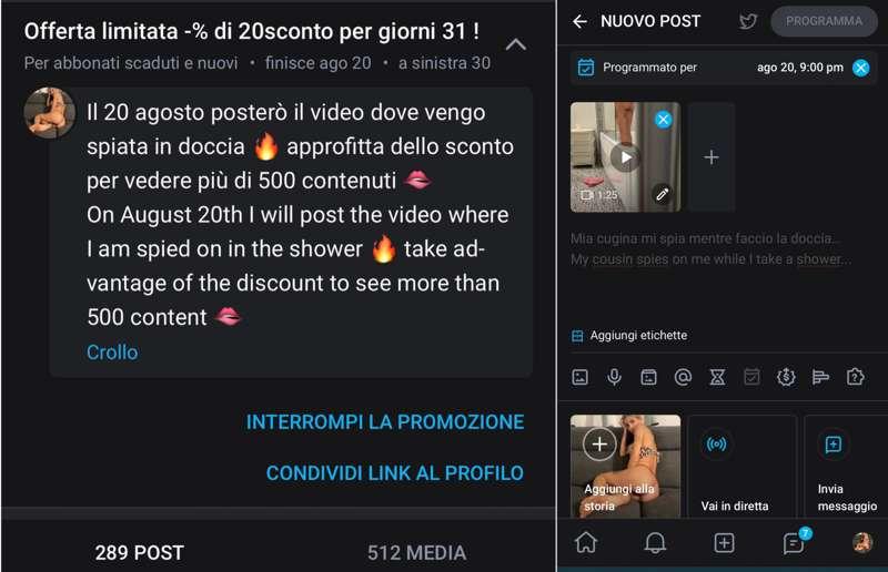 Sconto fino al 20 agosto per vedere questo video dove vengo ..