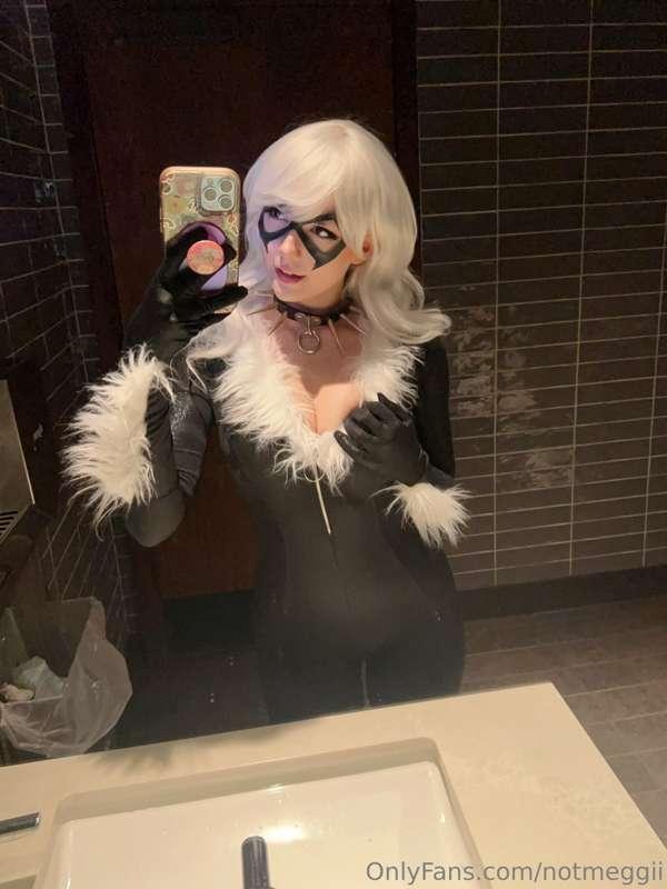 Oopsie ;3 !! Had a few too many in my black cat cosplay and ..