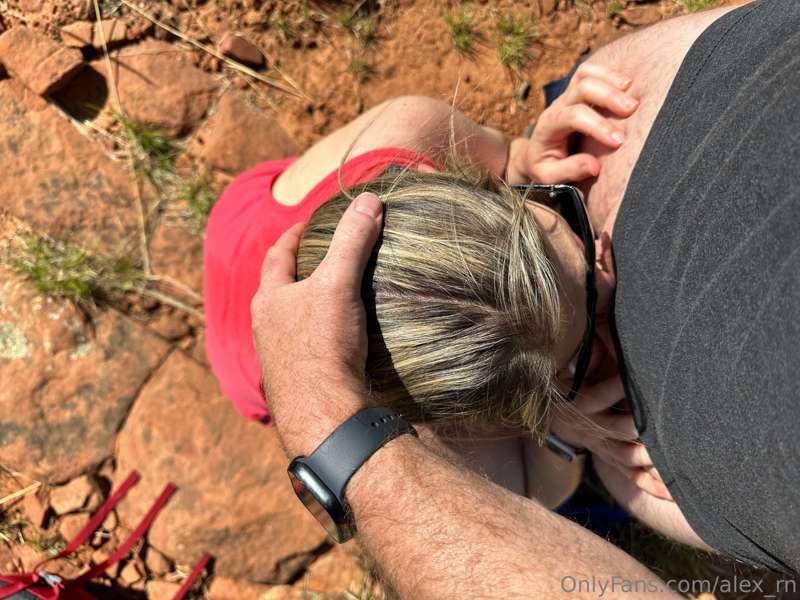 Daddy made me ch0ke in the Red rocks! 🍆💦