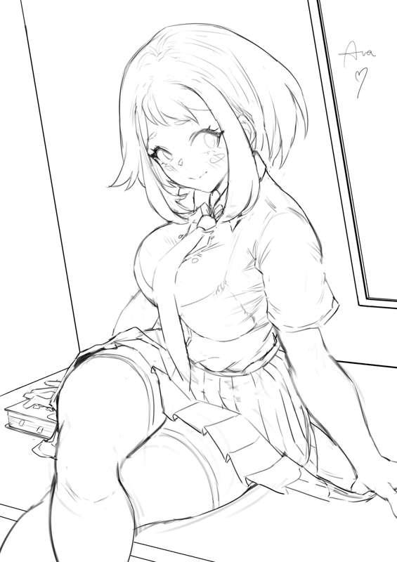 Sketch - Ochaco (BHA) Spicy part1 + NSFW + Variant