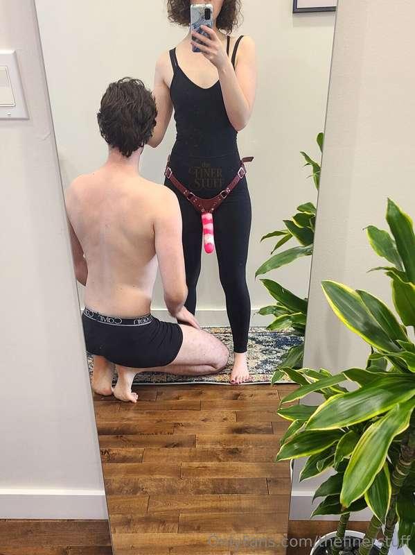 Funny how easy it is to make a sub kneel when you have somet..