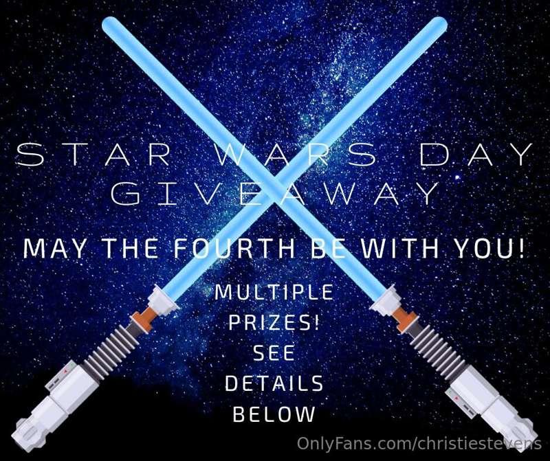 Don't forget, the Star.Wars Cosplay Giveaway for a custom vi..