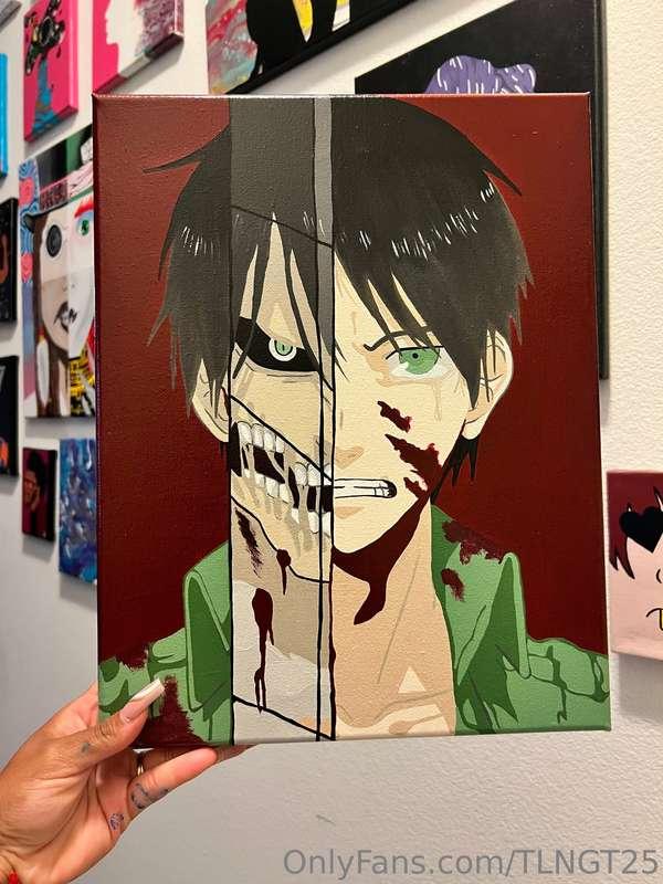Here’s the final product of Eren from Attack on Titan for an..