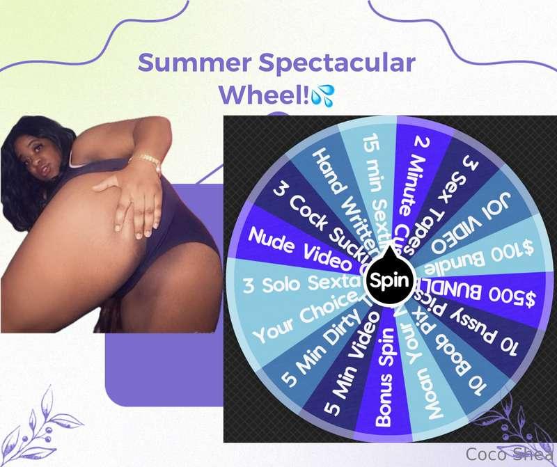 SPIN THE WHEEL & get a GUARANTEED Prize!!🎉  🥇1 spin - $10 🥈2..