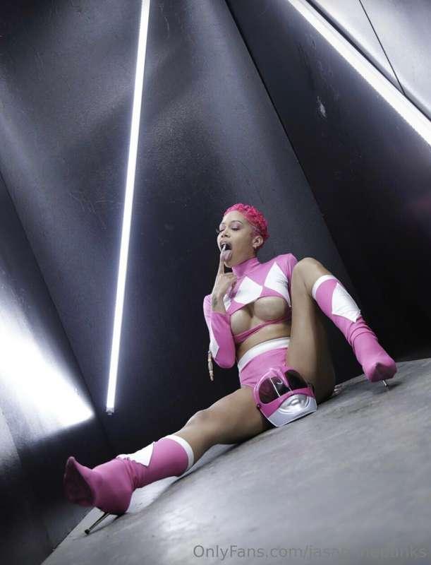 Pink ranger because I got pink pussy 💕