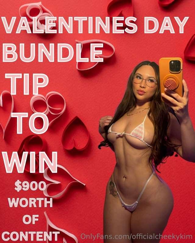 Get my Valentines Day Bundle worth $900! Tip $25 and I'll se..