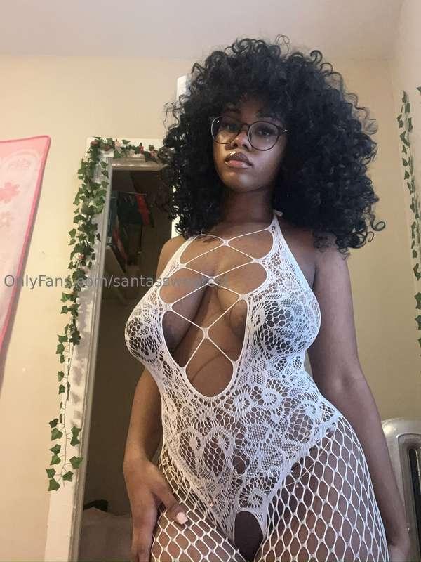 white on black