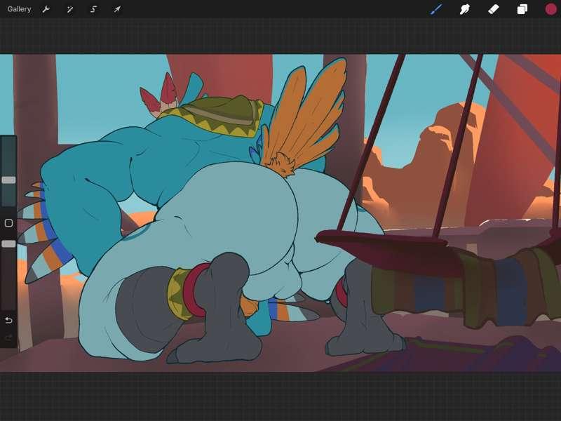 New commissions wips of big boys (Pokemon, Zelda and OC) (UPDATE!)