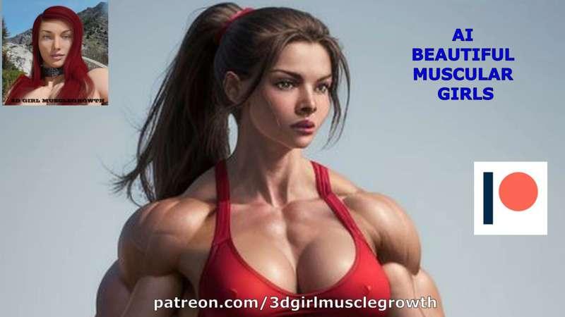 Ai beautiful muscular girls