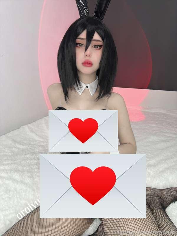 Do you like my Mikasa in bunny suit?🖤🌸✨