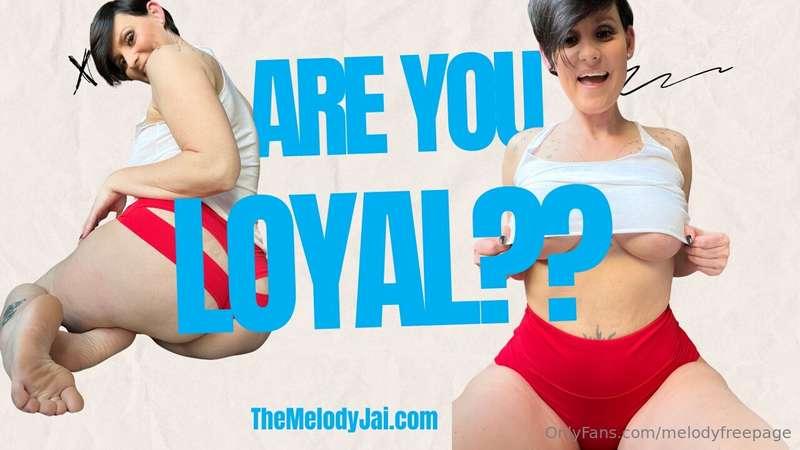 Get ready to show your loyalty, babe! ☀️ I'm ready to tease ..