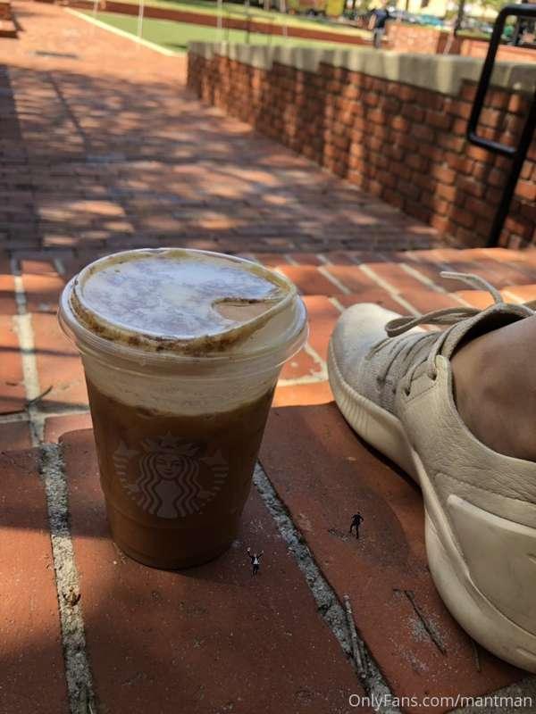 Just enjoying the weather with some coffee outside. A couple..