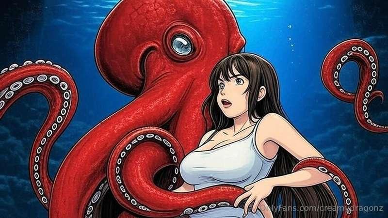 Had a naughty dream about tentacles using my fuck holes 🐙 