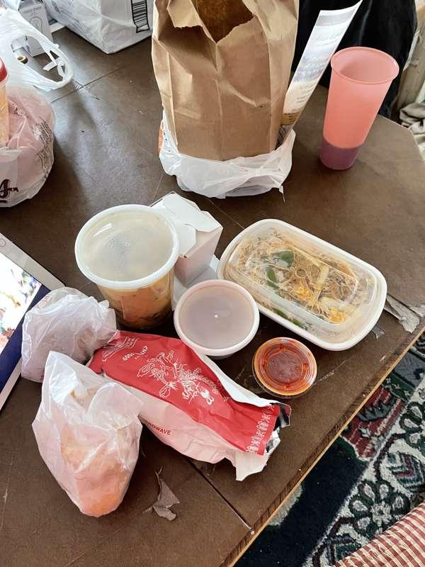 The gut busting amount of Chinese.