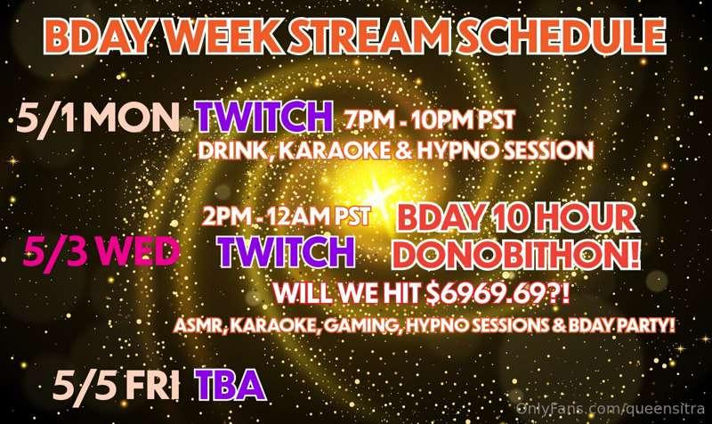 It's my BDAY WEEK !!! 💜 💜 💜
Hope you can come celebrate with..