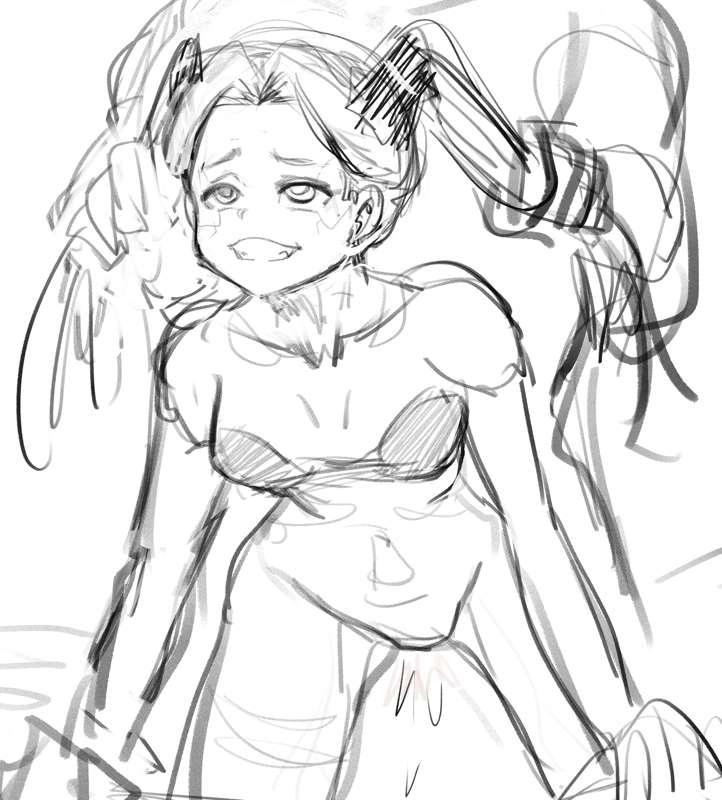 rebecca cyberpunk (sketch)