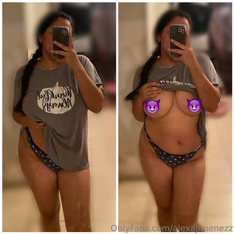 Tengo mucho debajo de mi blusa 😏🔥¿Quieres ver?