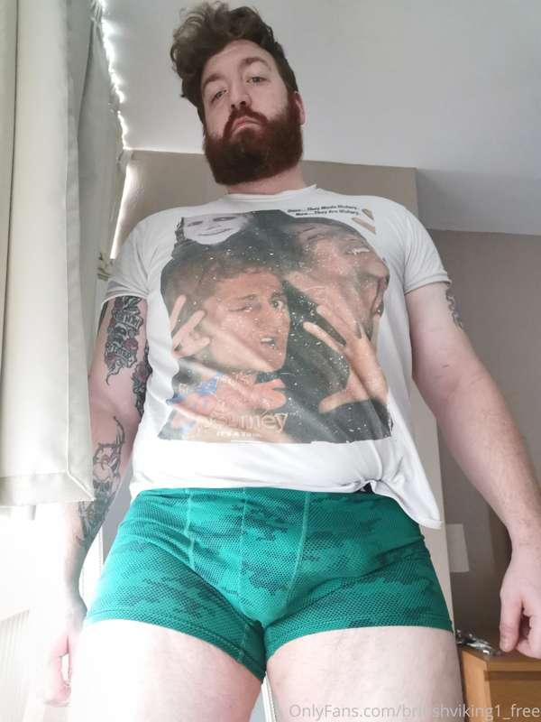 Snakeskin underwear.... Well, it is a bit of an Anaconda!