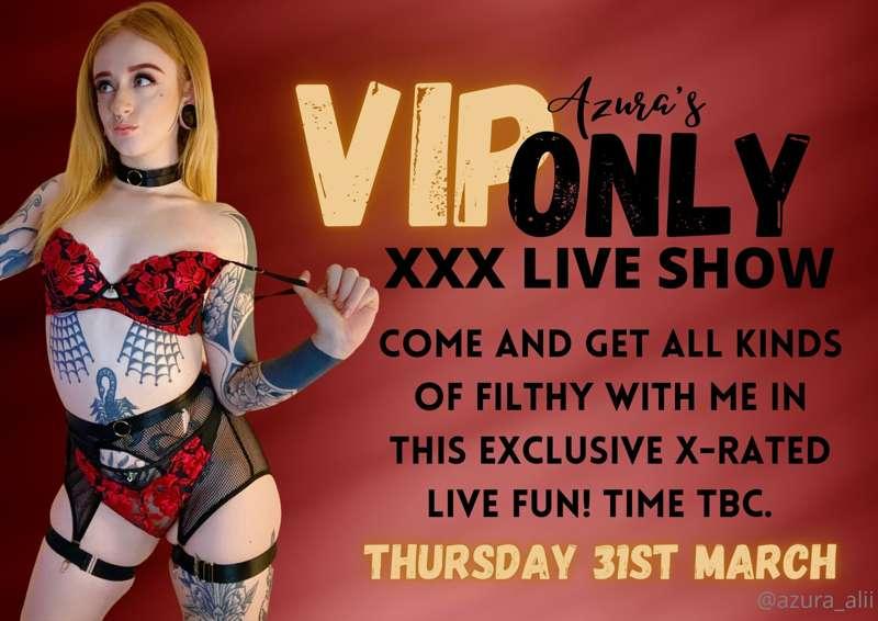 Hey VIPs 👋 are you ready for some insanely filthy exclusive ..