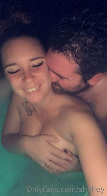 We may have had TOO much fun in the hot tub the other night ..