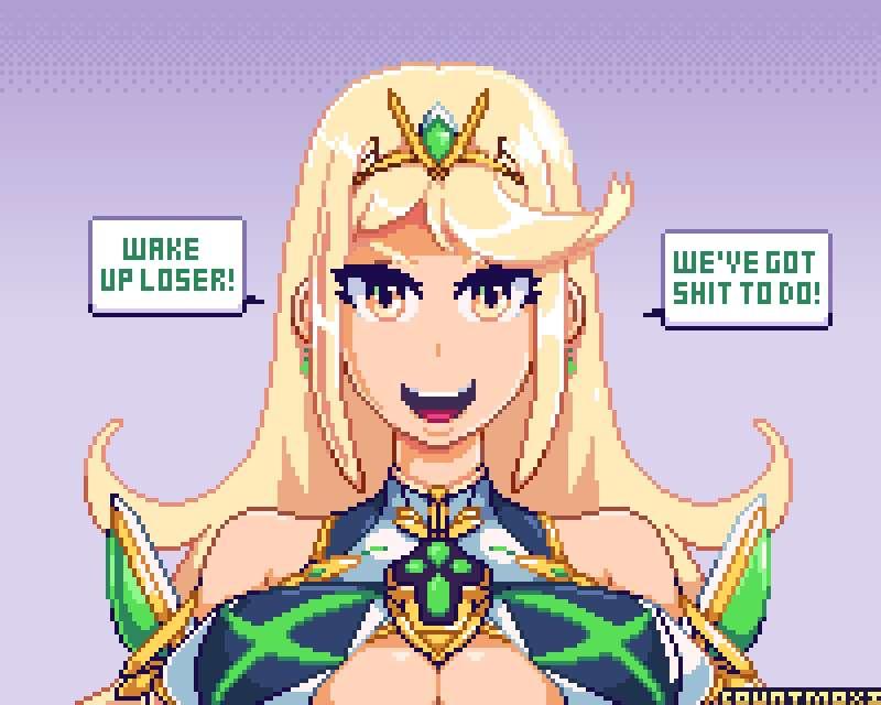 Mythra also says Good Morning