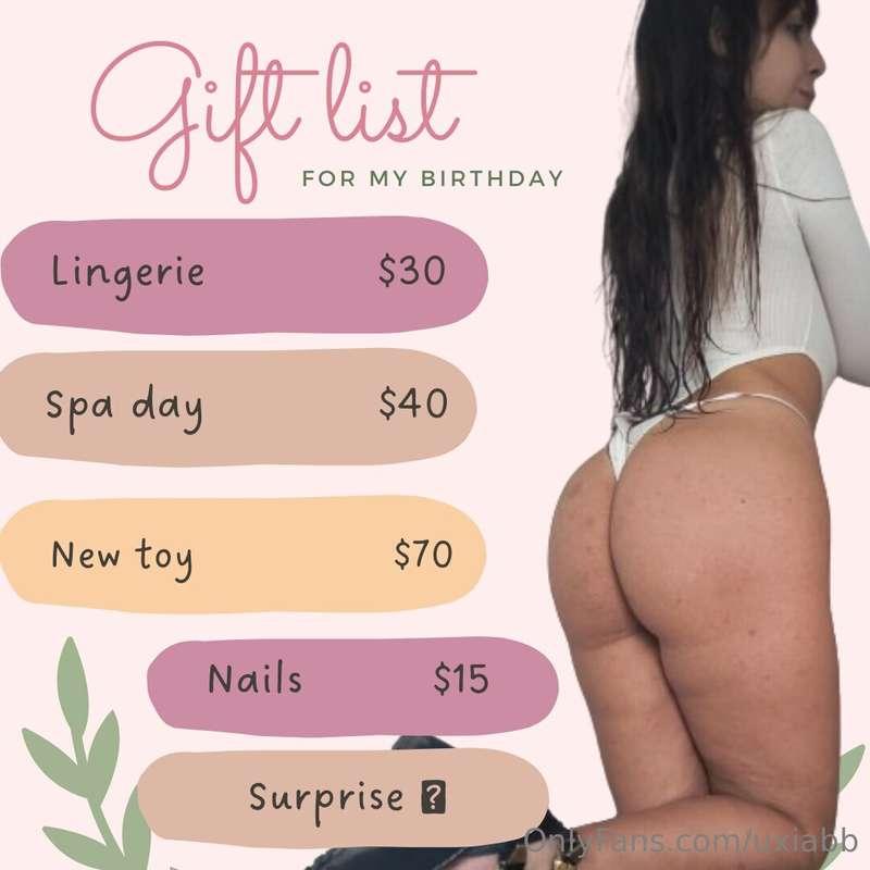 **May 16 is my birthday**!!!🩷 ***This is my gift list, thank..