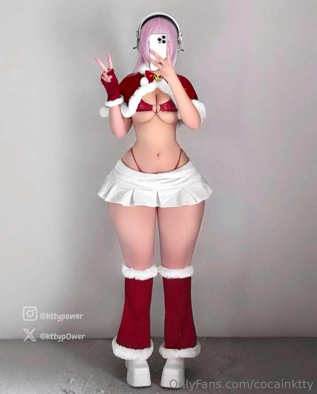 super sonico christmas outfit 🎄🍒