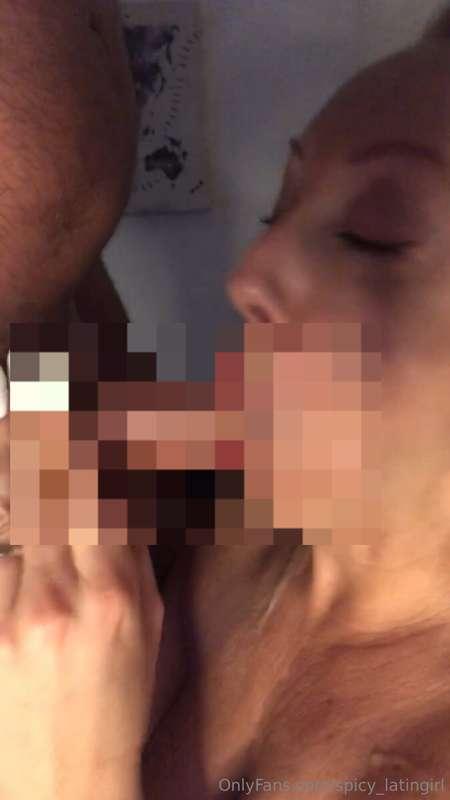 Our last video🤯 blowjob close up… he spit and cum inside my ..