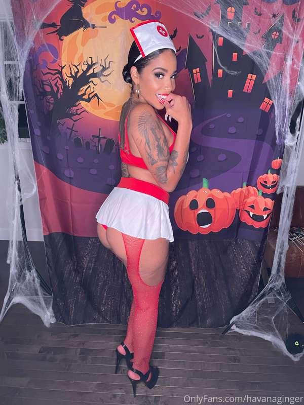 Happy Halloween from your naughty nurse 😈