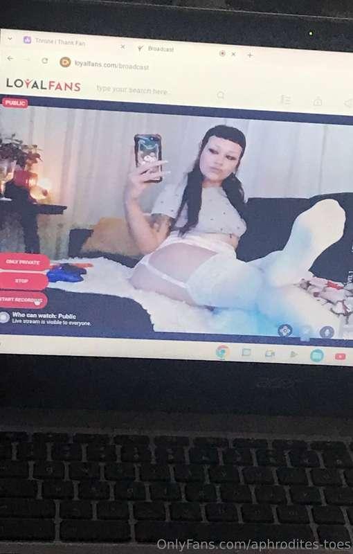 Fat ass and nylon feet