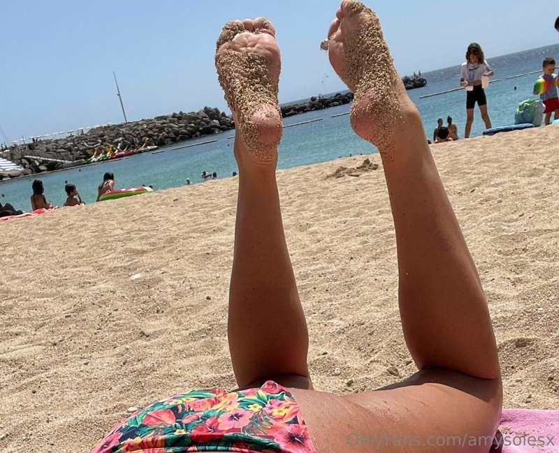 Look at the amount of sand you could be licking off..