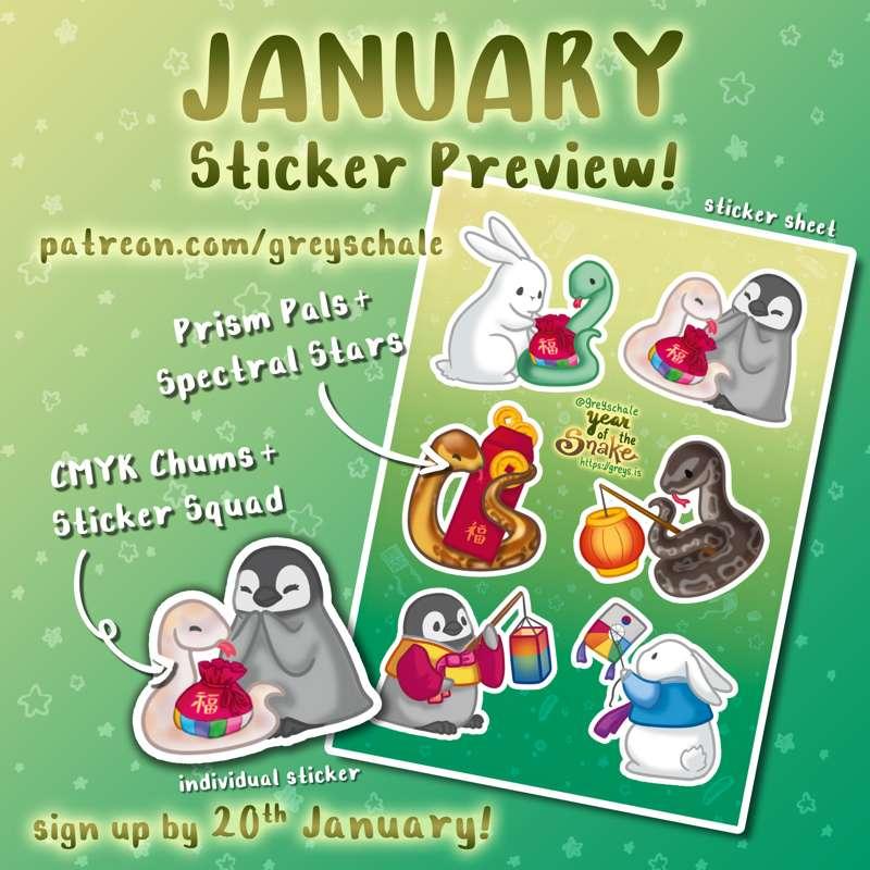 Jan. 2025 Sticker Preview & Forecast