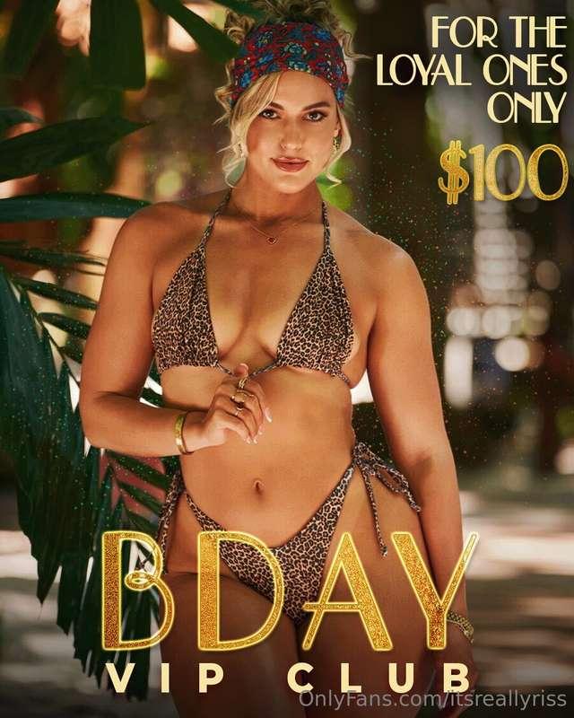 💎ＢＤＡＹ ＶＩＰ ＣＬＵＢ💎It’s my birthday, and I’m ready to make all y..